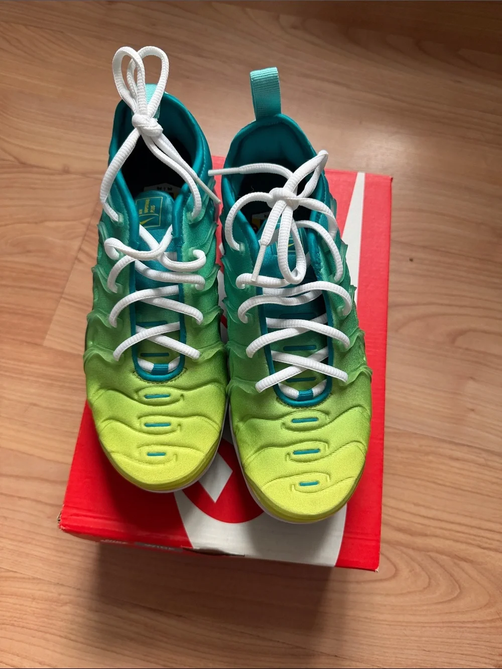 Nike Womens Air Vapormax Plus Ombre Teal Sneakers. like new
